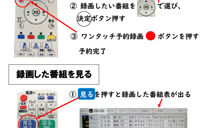 高齢のお客様にリモコンのマニュアルをお作りしました